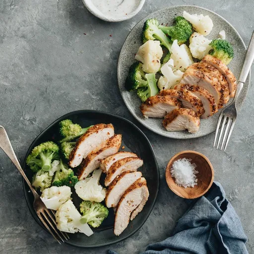 Pechuga de pollo asada con adobo seco de Sichuan