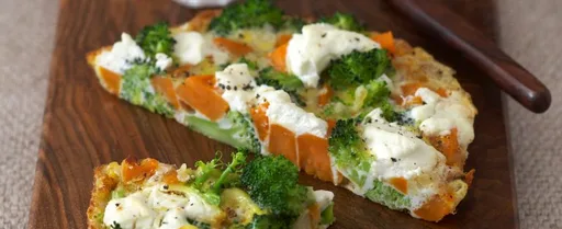 Frittata de batata y brócoli
