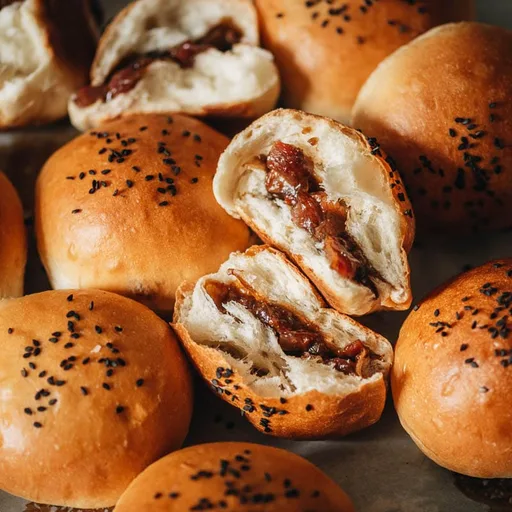 Baked BBQ Pork Buns (Char Siu Bao)