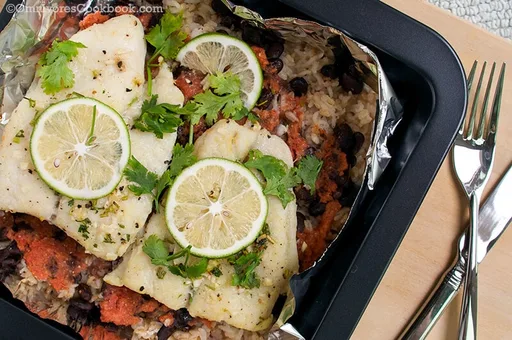 Pescado asado al estilo costarricense
