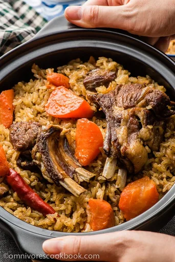 Uyghur Lamb Pilaf (Polo, 羊肉抓饭)