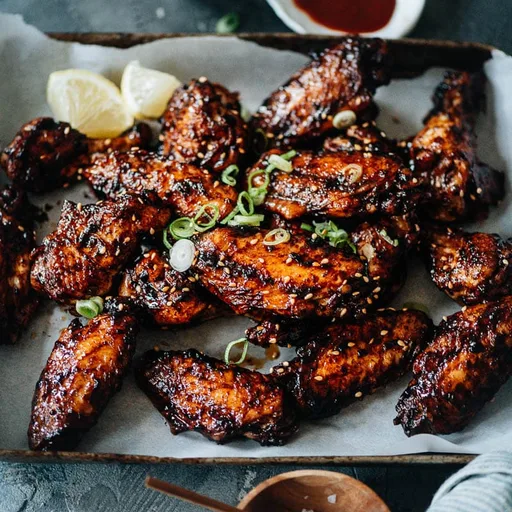 Alitas melosas fáciles con salsa picante