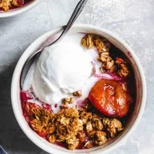 Vegan Plum Crisp
