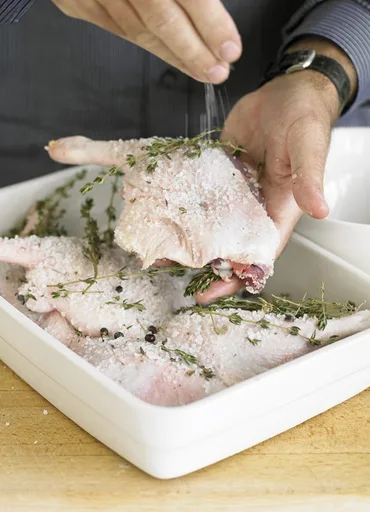 John Torode's duck confit with braised lentils