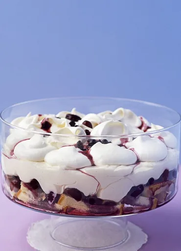 Winter berry trifle
