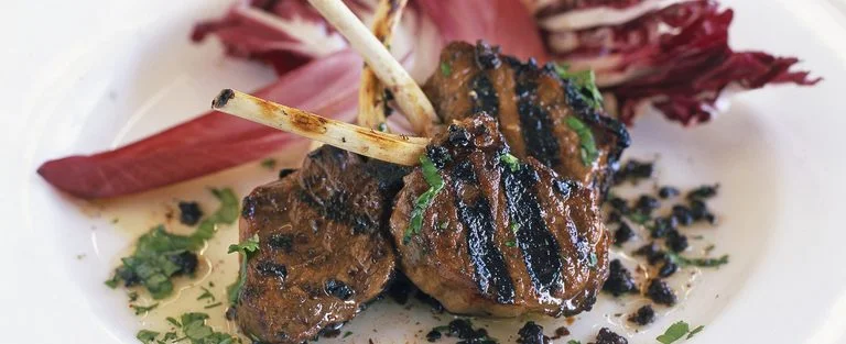 Raphael Duntoye’s marinated lamb cutlets