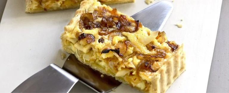 Caramelised onion tart