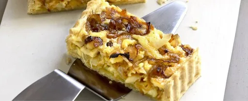Caramelised onion tart
