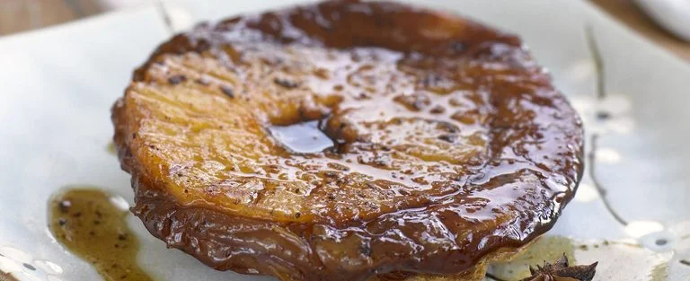 Spiced pineapple tarte tatin
