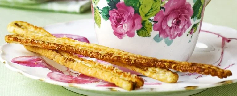 Parmesan and anchovy straws