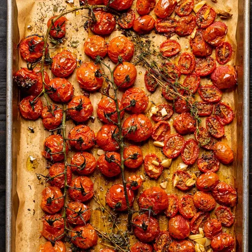 Tomates asados a las hierbas [Rápido y fácil]