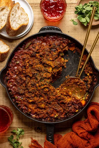 Vegan Butternut Squash Sweet Potato Shepherd’s Pie