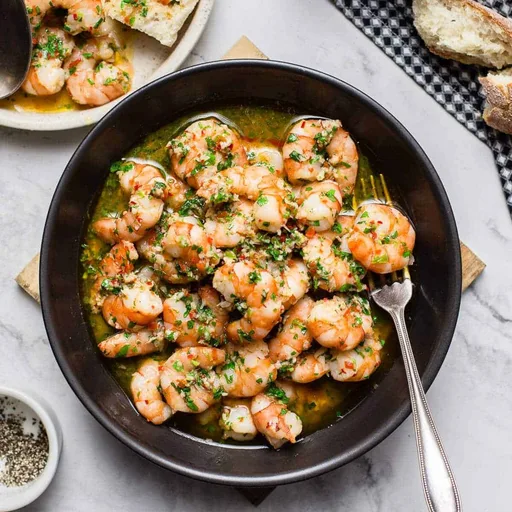 Gambas al ajillo con mantequilla
