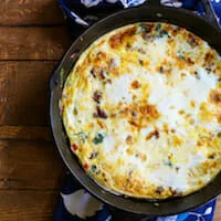 Frittata de salchicha italiana