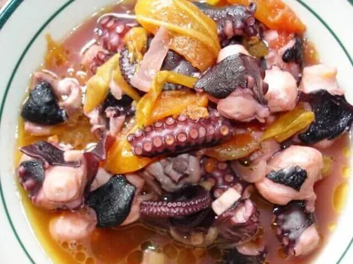 Pulpo con tomates