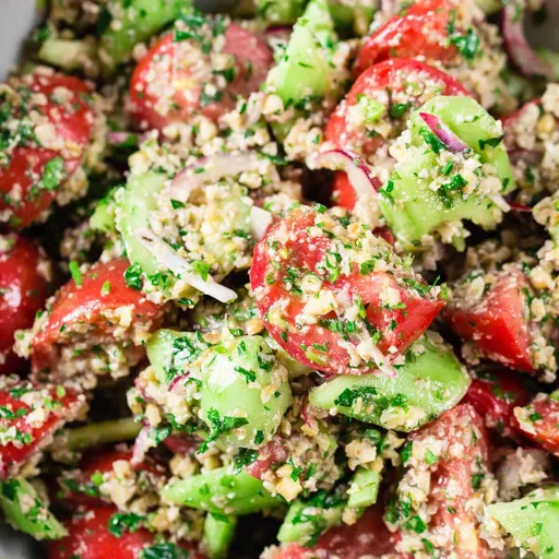 Georgian Salad With Walnuts - Vegan (Video)