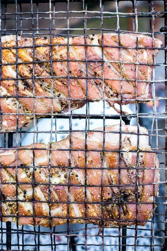 Panceta de Cerdo al Braai Asada Lentamente a la Leña