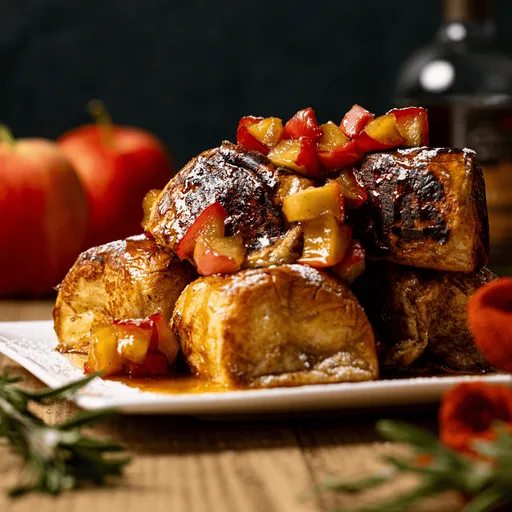 Apple Pie Hawaiian Sweet Roll French Toast