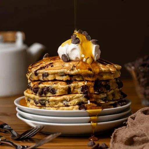 Chocolate Chip Oatmeal Pancakes