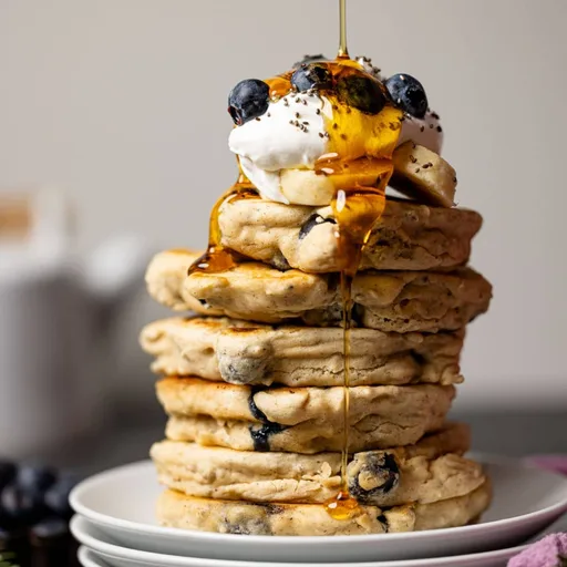 Gluten-Free Blueberry Chia Pancakes