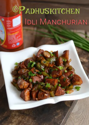 Idli Manchurian-Leftover Idli Recipes