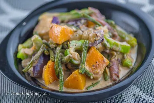 Pinakbet with Squid in Coconut Milk (Pinakbet sa Gata)