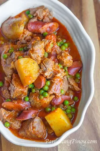 Receta de afritada de cerdo sabrosa