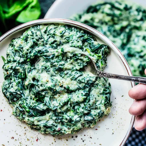 Espinacas a la crema al estilo sudafricano
