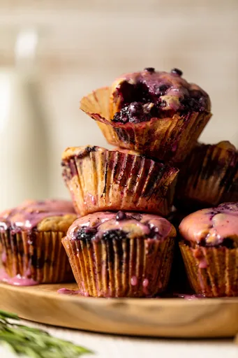 Blueberry Blackberry Jam Muffins