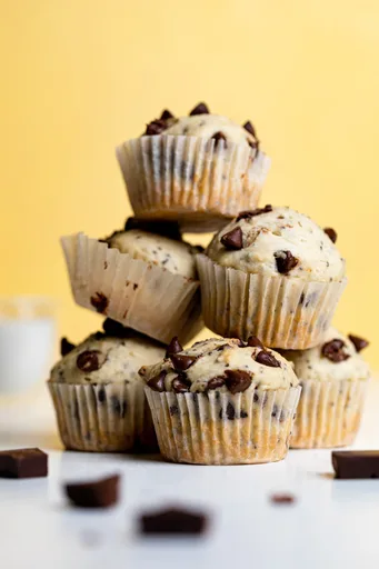 Muffins de pepitas de chocolate y semillas de chía