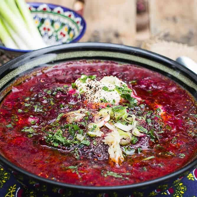 Borscht (Ukrainian Beet Soup)