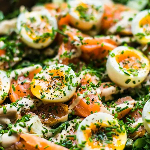 Ensalada de salmón fácil