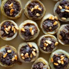 Stuffed Artichoke Bottoms