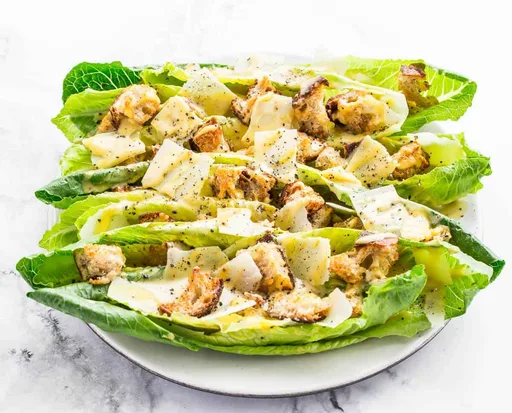 Classic Caesar Salad With Whole leaves