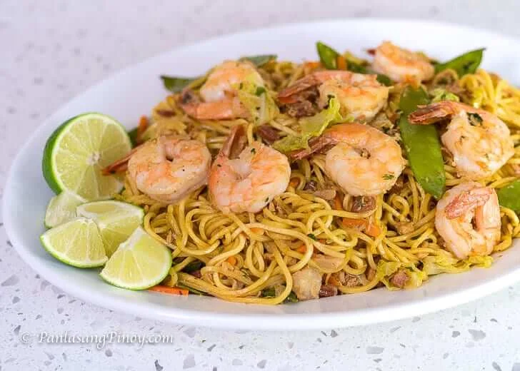 Shrimp and Chicken Pancit Canton