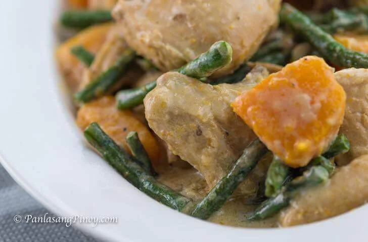 Ginataang Manok with Sitaw at Kalabasa