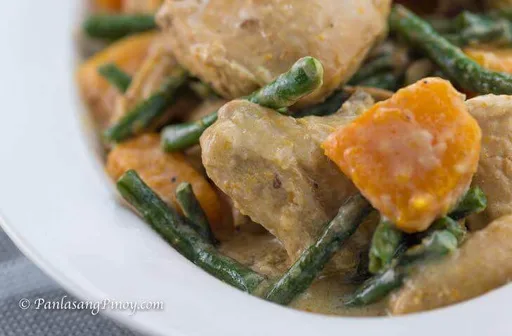 Ginataang Manok with Sitaw at Kalabasa