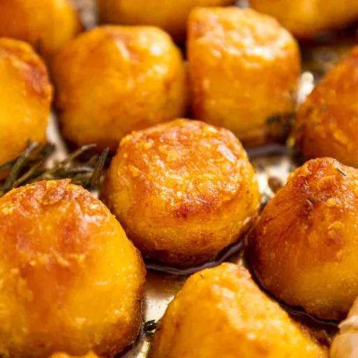 Patatas crujientes al horno con ajo y hierbas