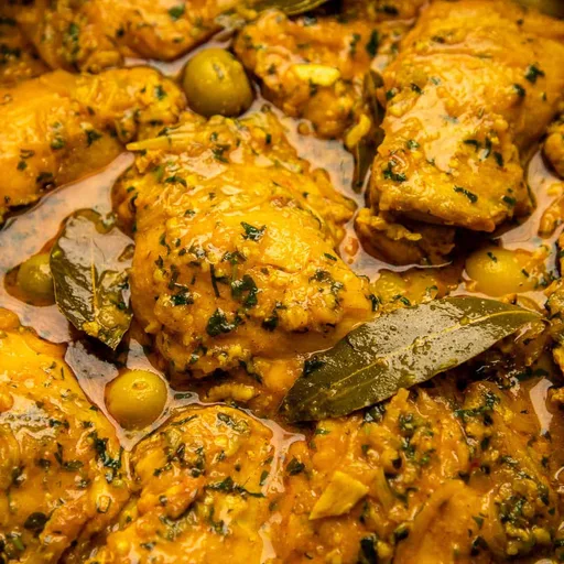 Moroccan Lemon Chicken Tagine With Olives