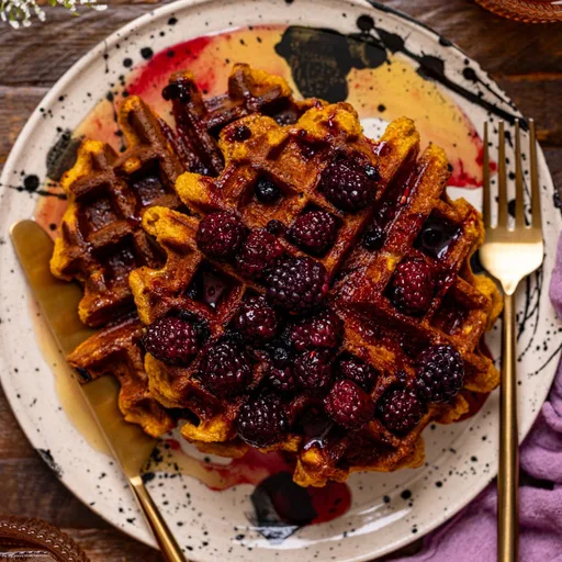Flourless Vegan Sweet Potato Waffles