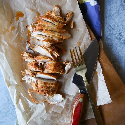 Pechugas de pollo en freidora de aire (ideales para la preparación de comidas)