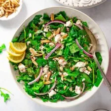 Ensalada de rúcula y espinacas