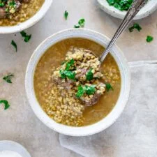 Freekeh Soup with Lamb