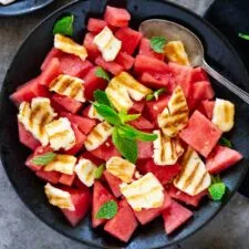 Halloumi and Watermelon Salad