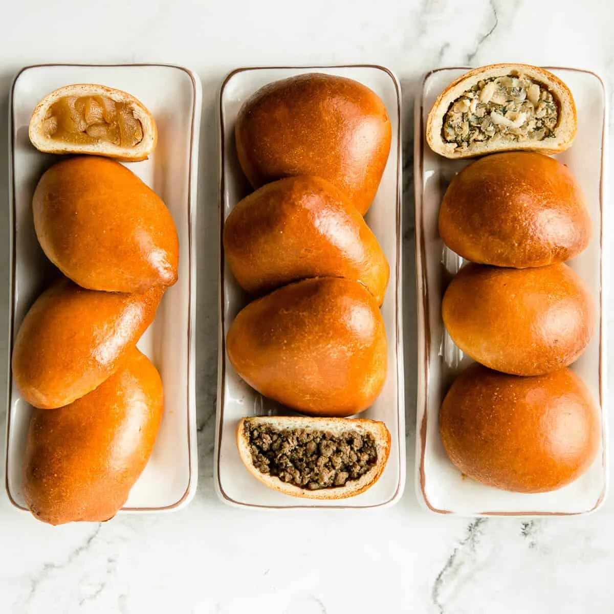 Traditional Russian Pirozhki (Hand pies) - Complete Guide + Video
