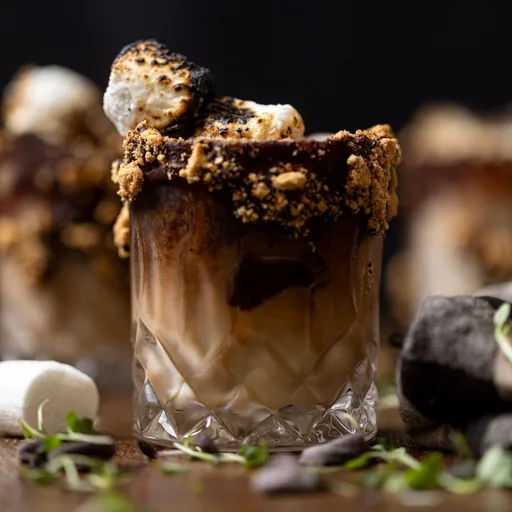 Hubby’s Toasted Marshmallow S’Mores Coffee Mocktail