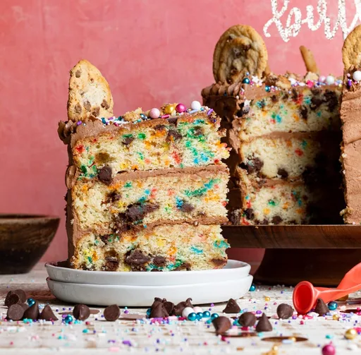 Confetti Chocolate Chip Cake