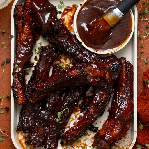 Costillas a la Barbacoa al Horno Favoritas de Mi Esposo