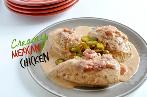 Frango mexicano cremoso na panela elétrica – baixo em carboidratos, sem glúten
