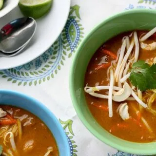 Thai Coconut Curry Soup (Chicken Khao Soi)